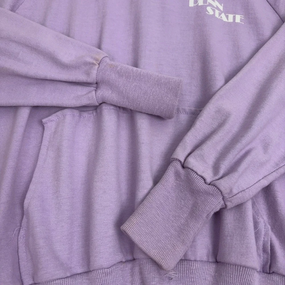 Vintage Penn State‎ Medallion Sweatshirt Women S Purple Collared Preppy Casual